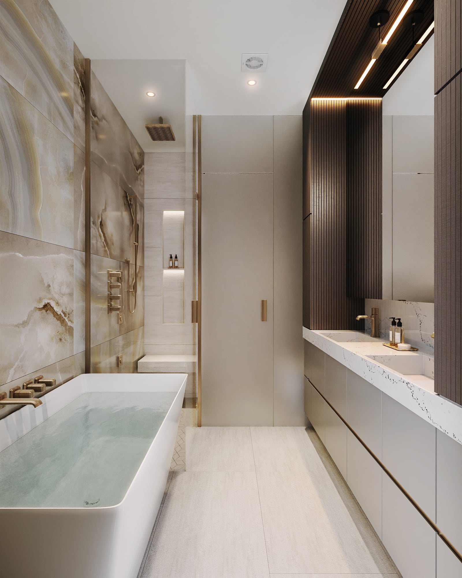 Italia in South Granville by Solterra Development. Italian inspired home in Vancouver. Italia ensuite.