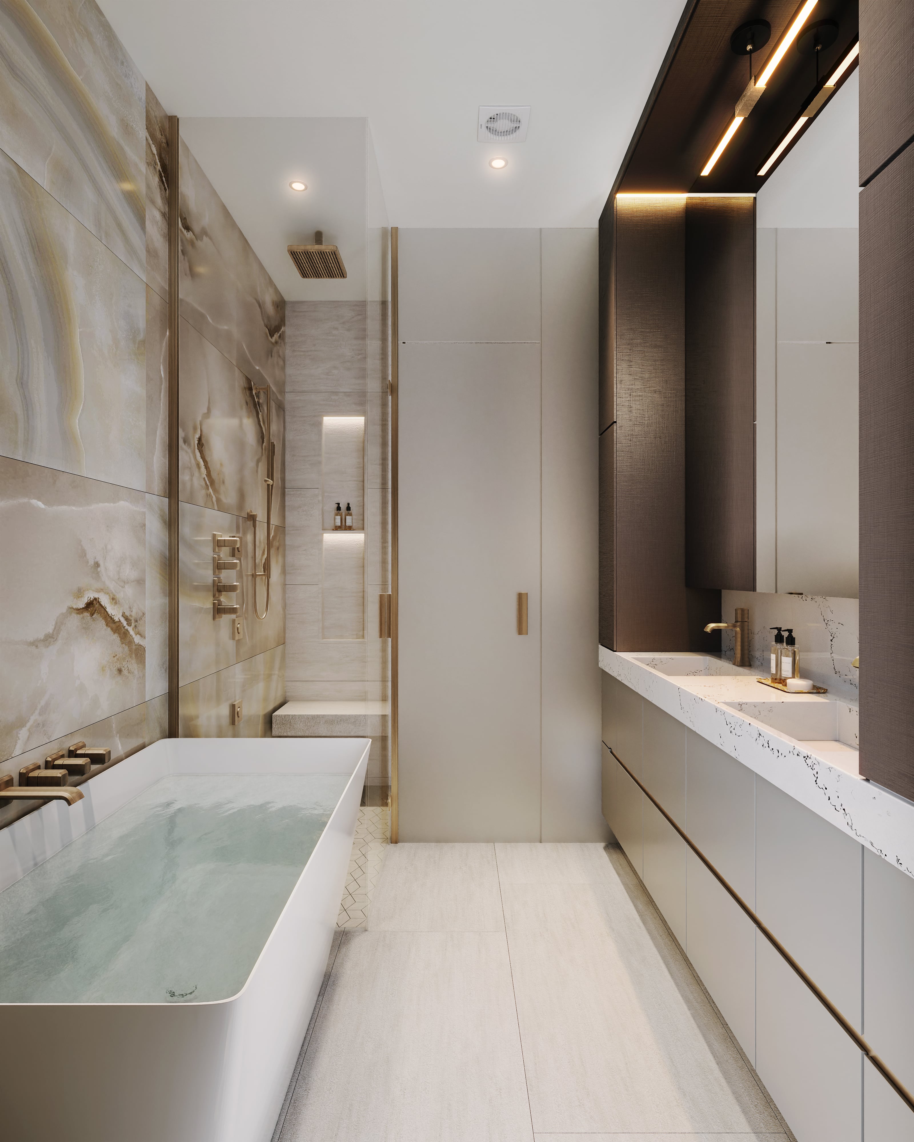 Italia in South Granville by Solterra Development. Italian inspired home in Vancouver. Italia ensuite.
